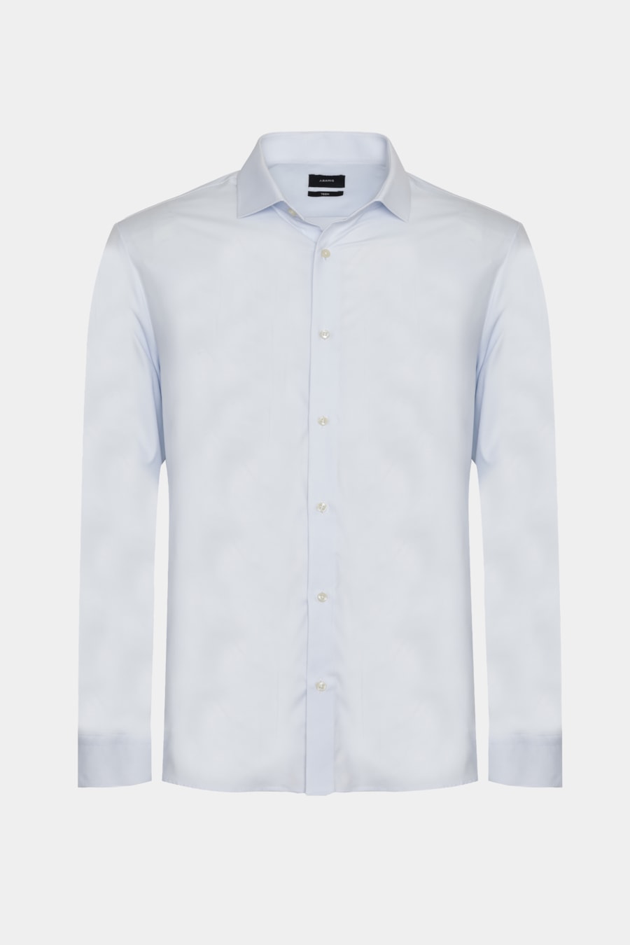 Camisa Manga Longa Regular Tech Flex Liso Azul Claro C/Branco — foto 5 de 6