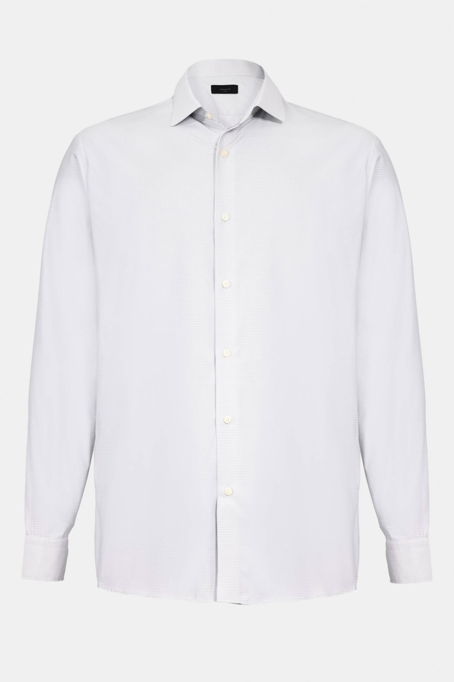 Camisa Manga Longa Regular Tech Flex Micro Xadrez Cinza C/Branco — foto 5 de 6
