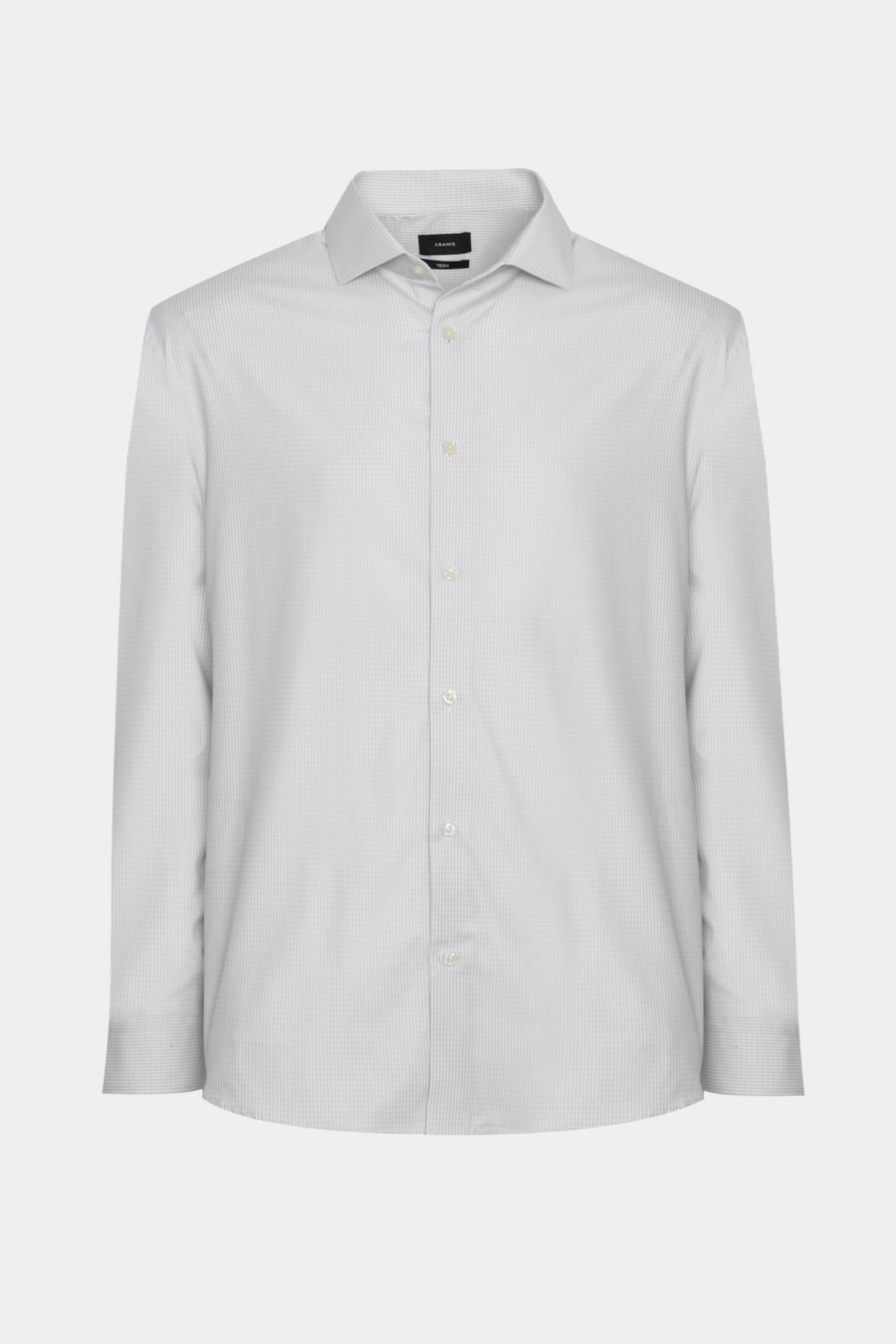 Camisa Manga Longa Regular Tech Flex Xadrez Branco C/Cinza — foto 5 de 5