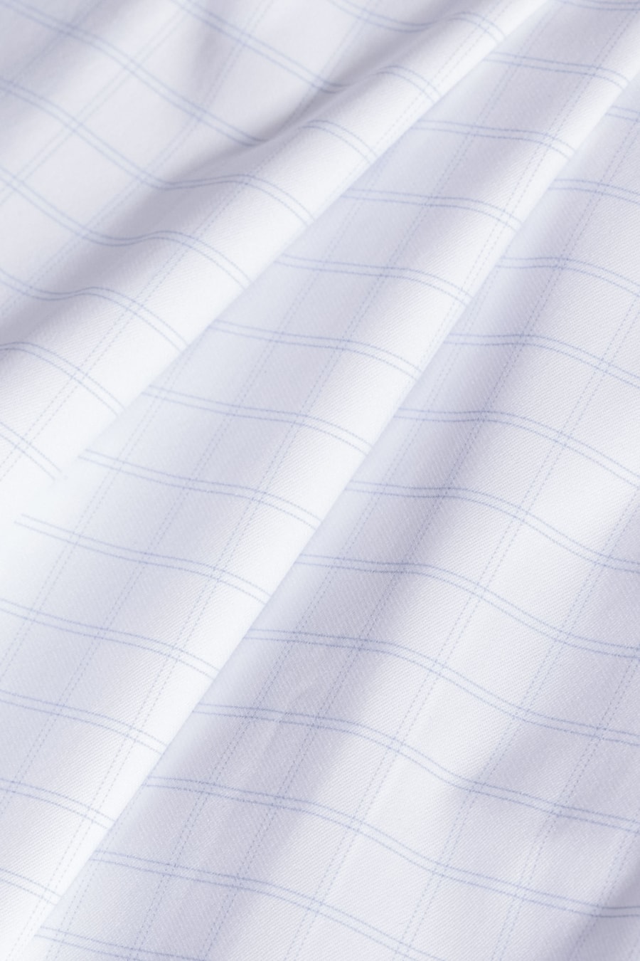 Camisa Manga Longa Regular Tech Flex Xadrez Falso Liso Branco Com Azul Claro — foto 5 de 6