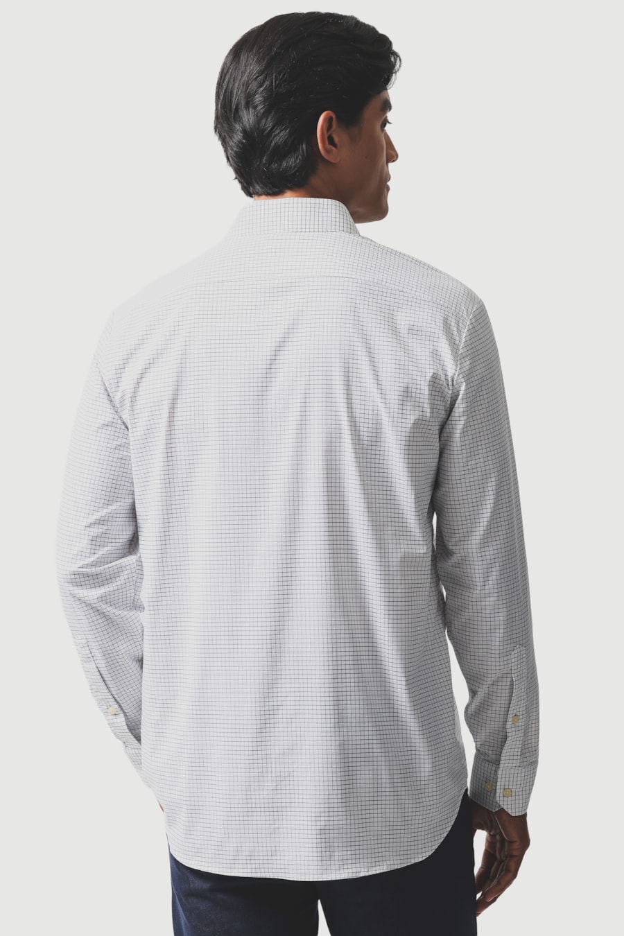 Camisa Manga Longa Regular Tech Flex Xd Branco C/Marinho — foto 4 de 6