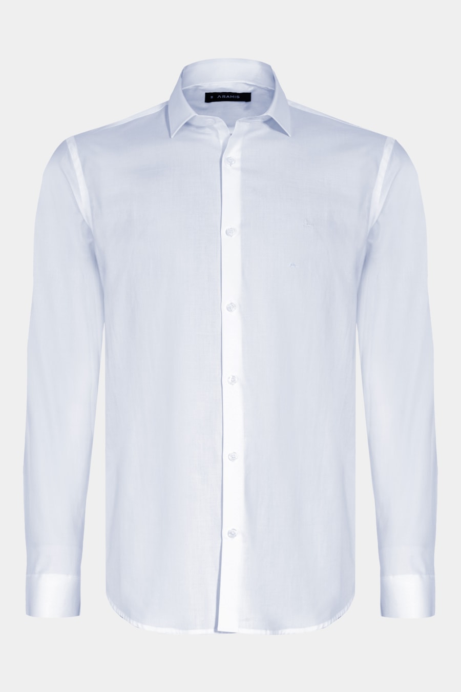 Camisa Manga Longa Regular Tricoline Maquineta Azul Claro — foto 5 de 6