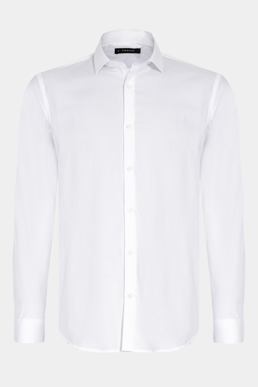 Camisa Manga Longa Regular Tricoline Maquineta Branco — foto 5 de 6
