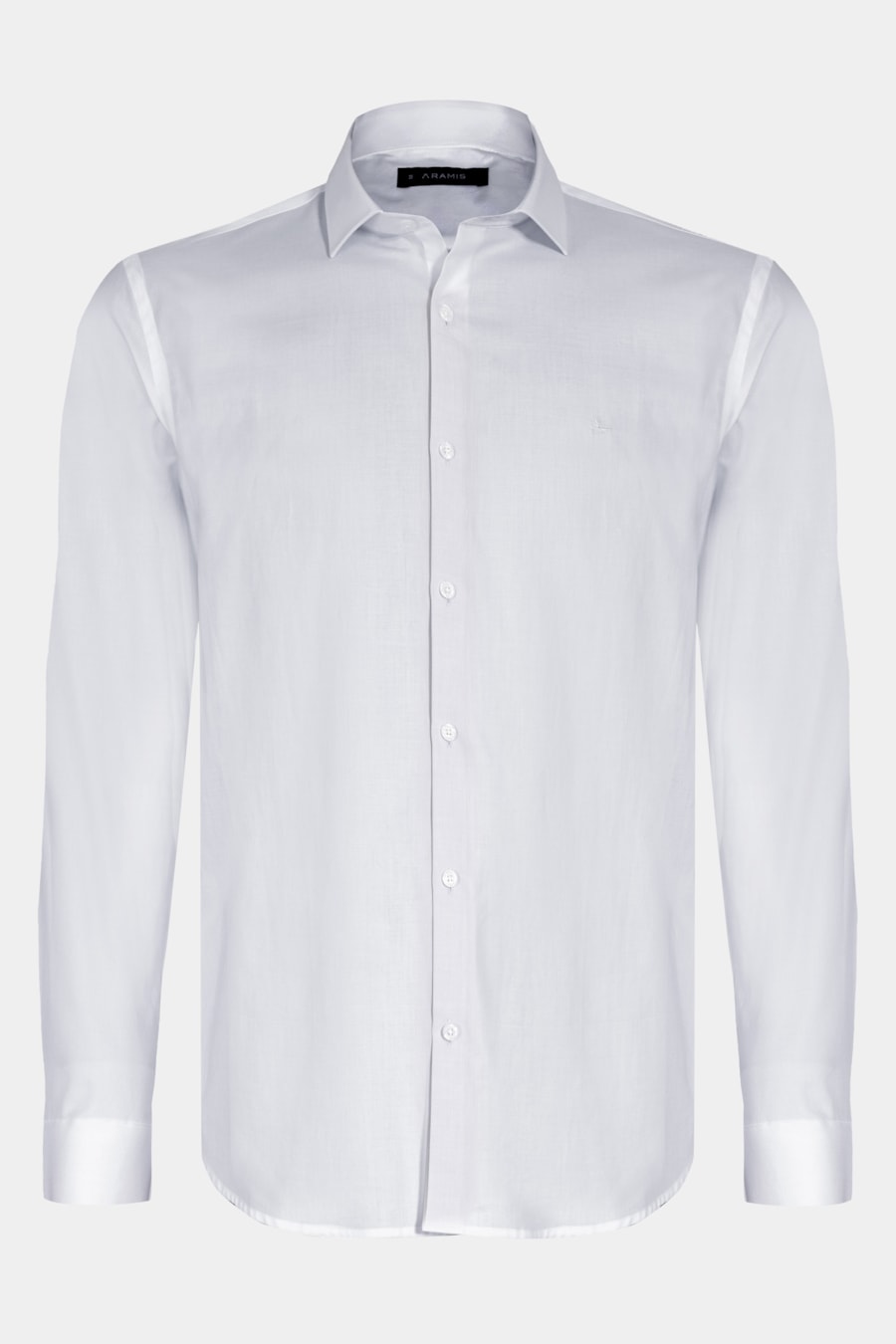 Camisa Manga Longa Regular Tricoline Maquineta Cinza — foto 5 de 6