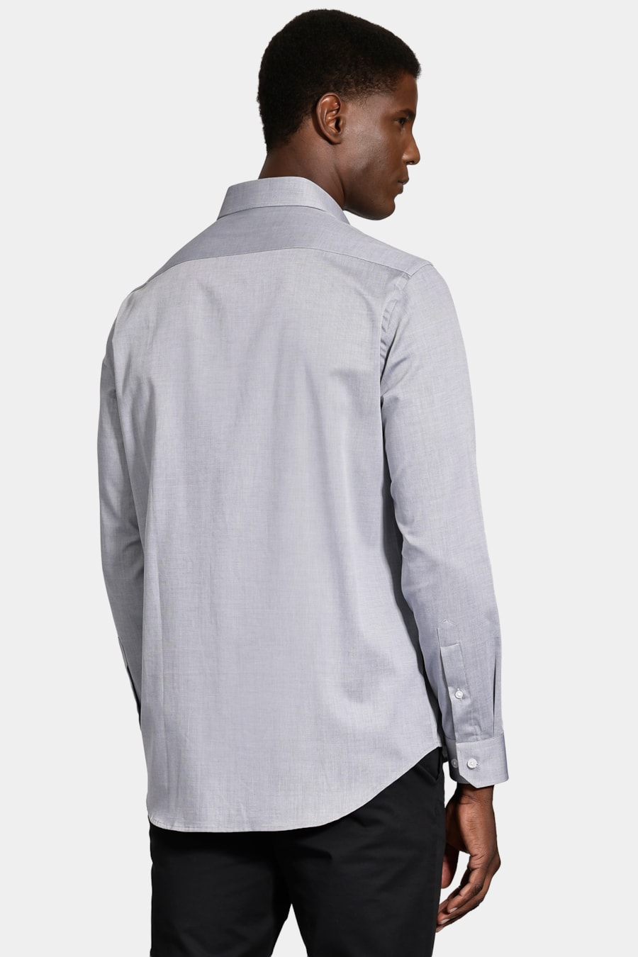 Camisa Manga Longa Regular Tricoline Maquineta Marinho — foto 4 de 6