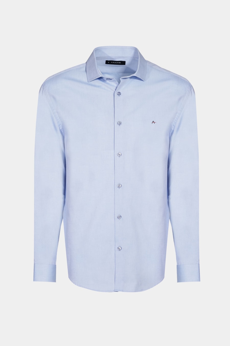 Camisa Manga Longa Regular Tricoline Maquinetada Fio 40 Azul — foto 6 de 6