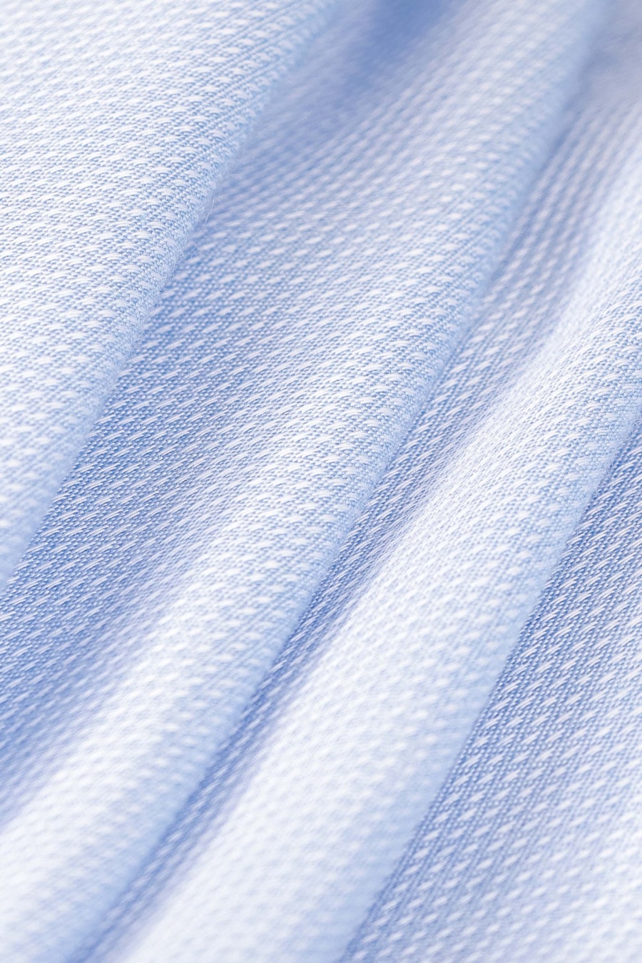 Camisa Manga Longa Regular Tricoline Maquinetada Fio 40 Azul — foto 5 de 6