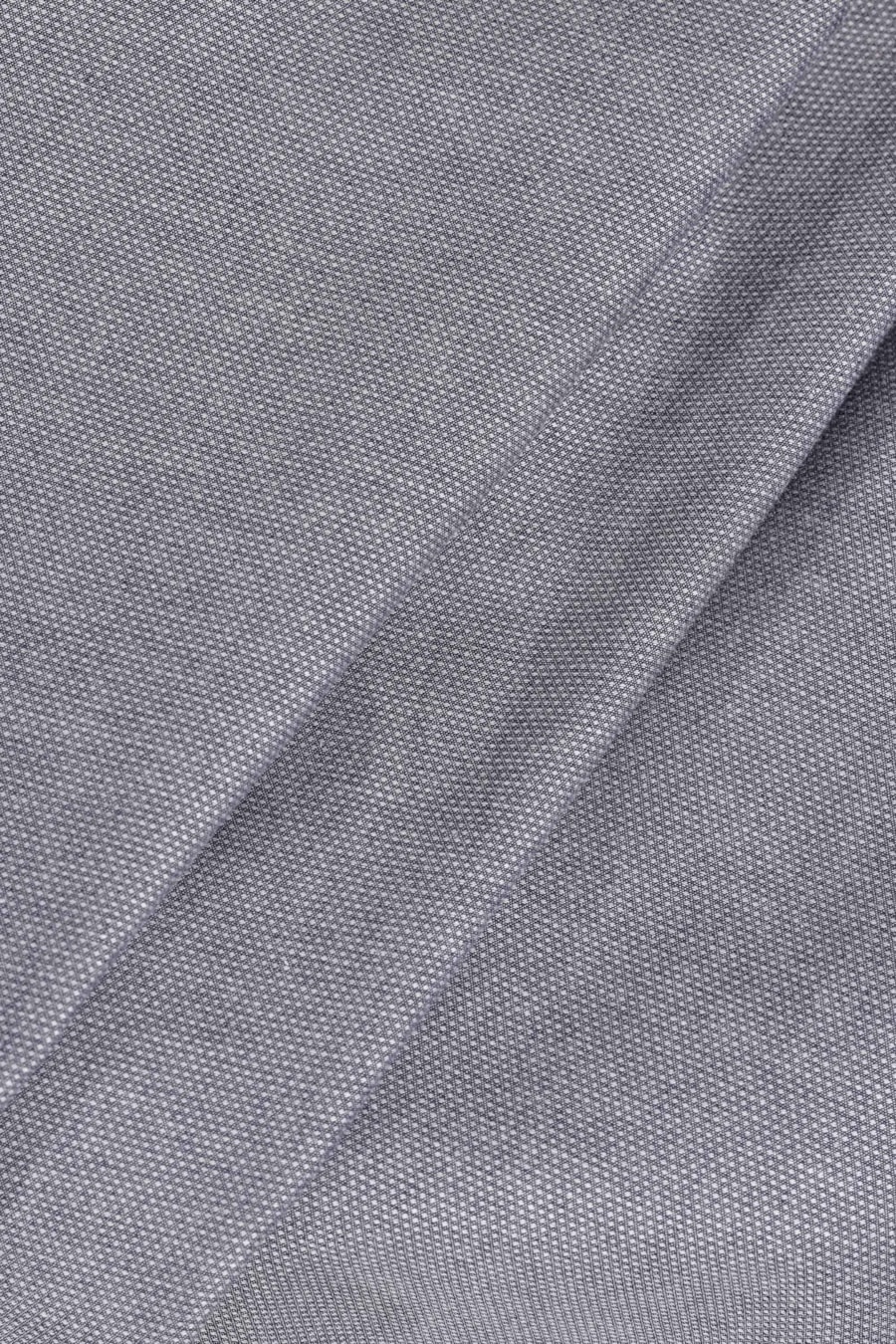 Camisa Manga Longa Regular Tricoline Maquinetado Fio 40 Chumbo — foto 5 de 6