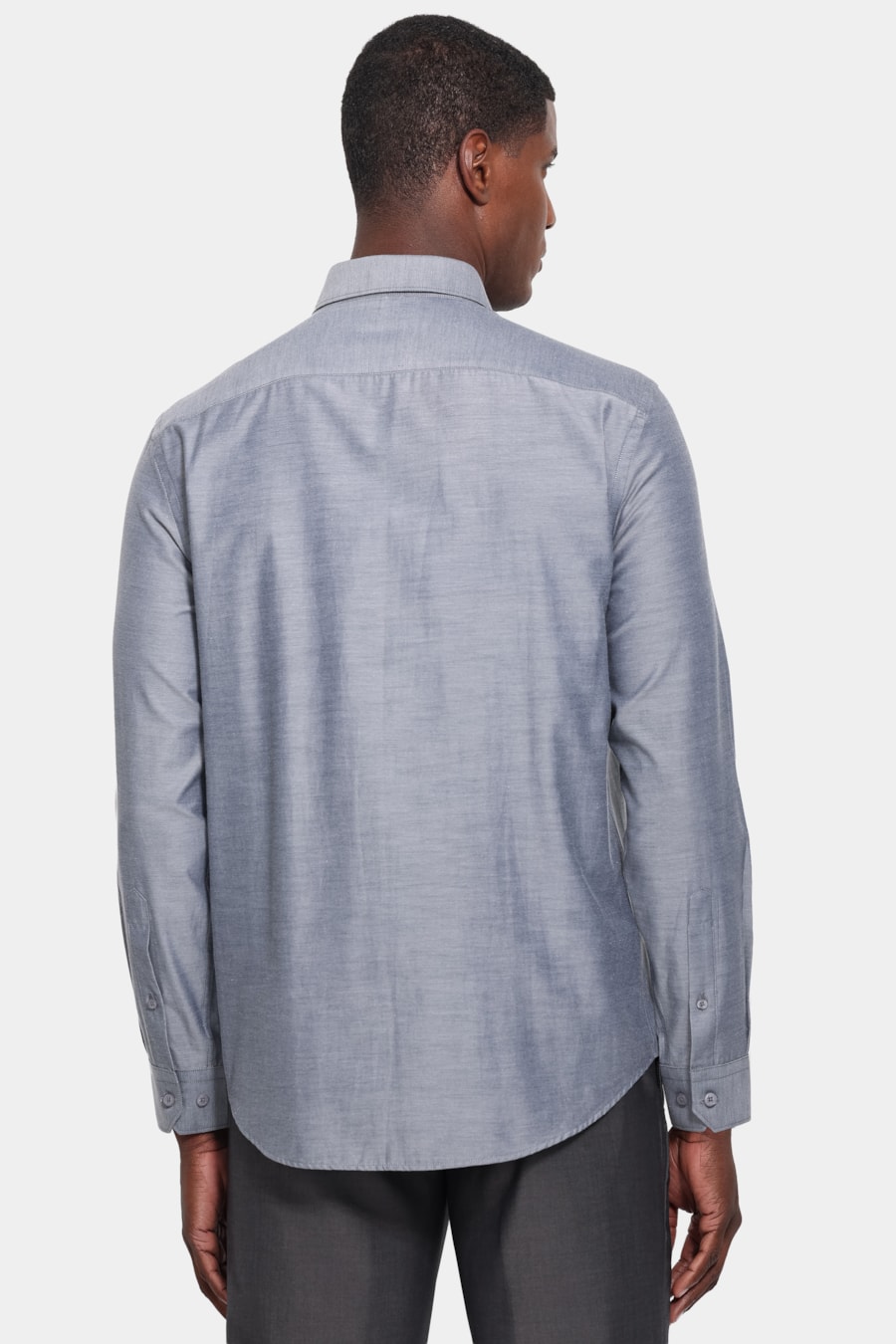 Camisa Manga Longa Regular Tricoline Mix Preto — foto 4 de 6