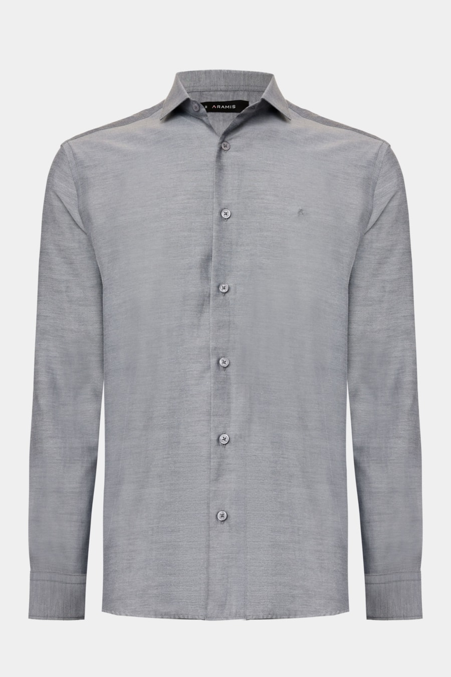 Camisa Manga Longa Regular Tricoline Mix Preto — foto 5 de 6