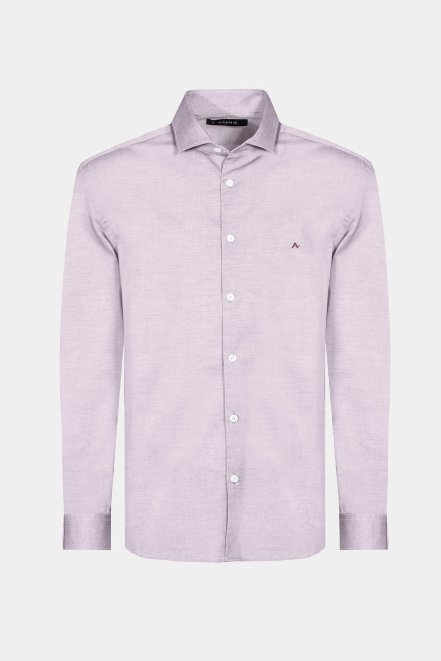 Camisa Manga Longa Regular Tricoline Pinpoint Bordeaux — foto 6 de 6