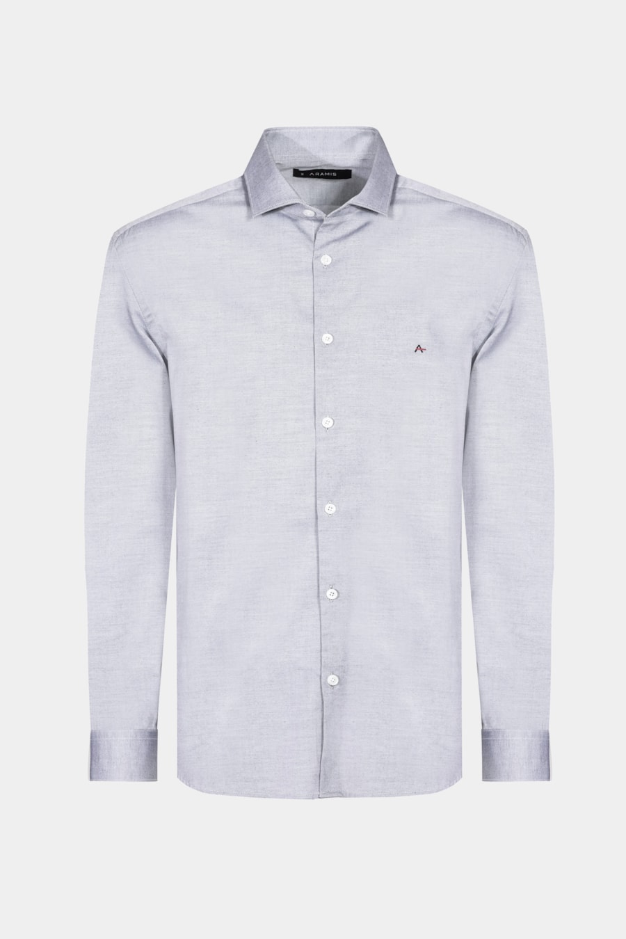 Camisa Manga Longa Regular Tricoline Pinpoint Preto — foto 6 de 6