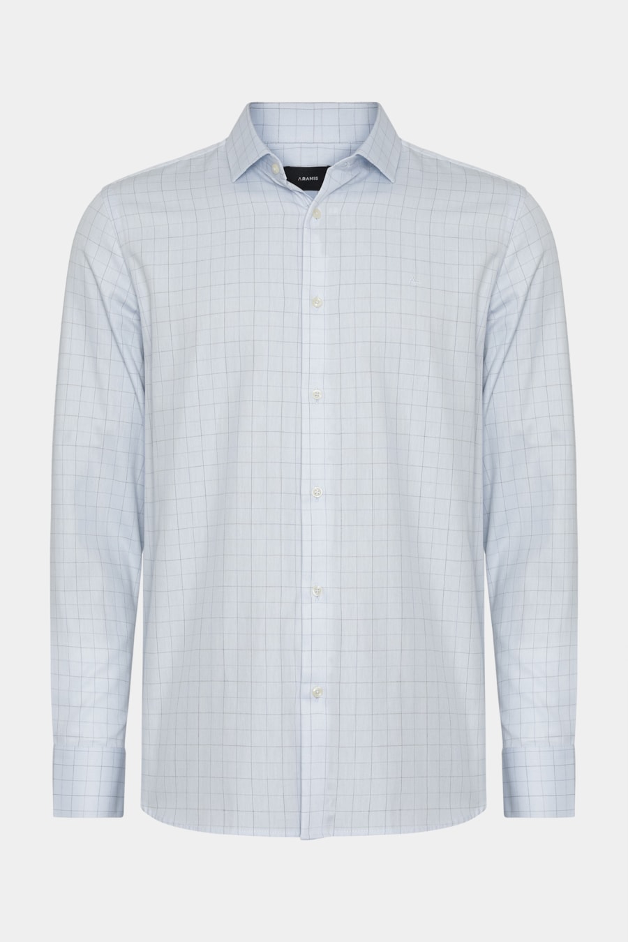 Camisa Manga Longa Regular Xadrez Linhas Azulclaro C/ Azul — foto 5 de 6