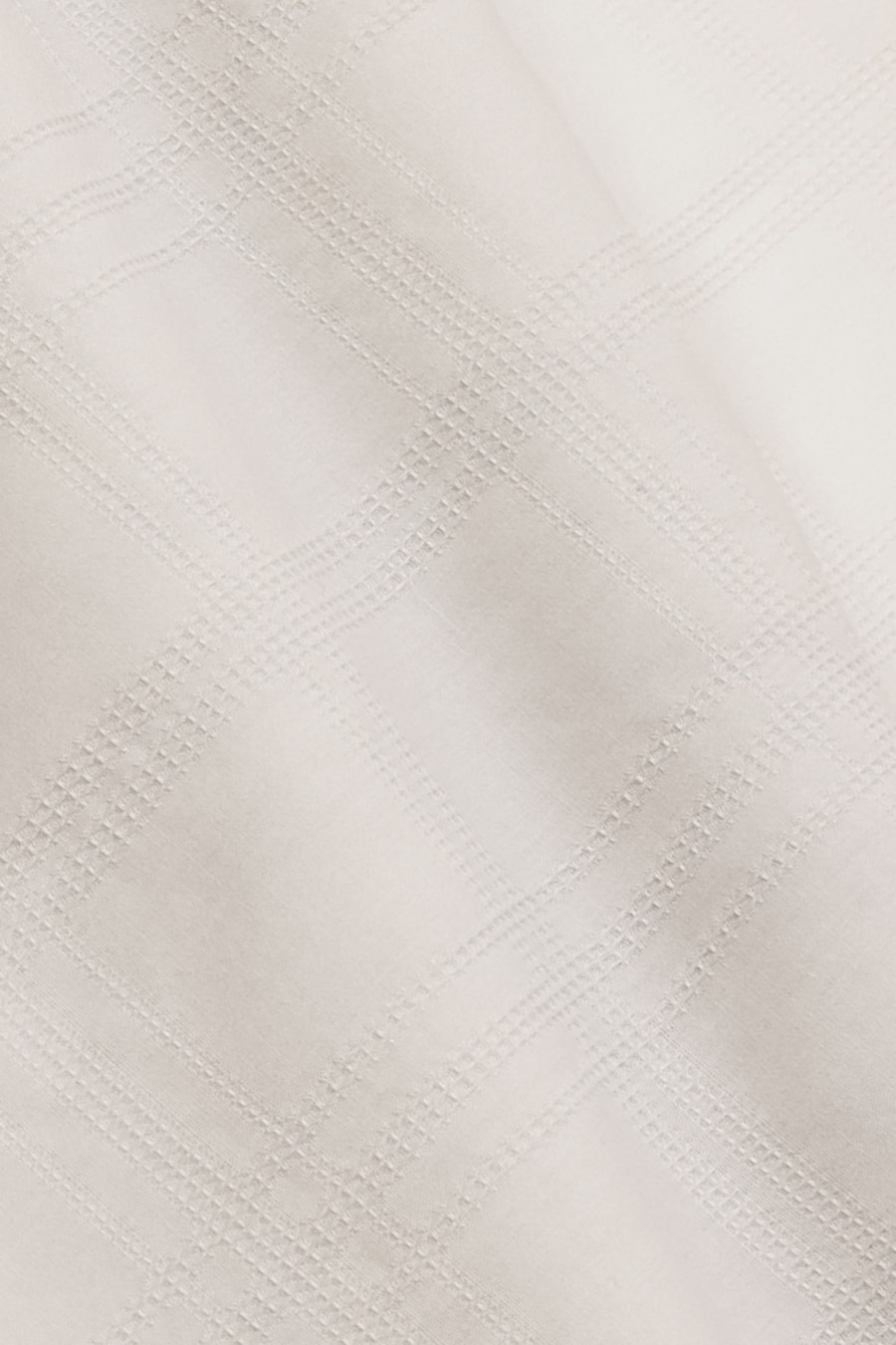 Camisa Manga Longa Regular Xadrez Maquineta Soft Off White — foto 6 de 6