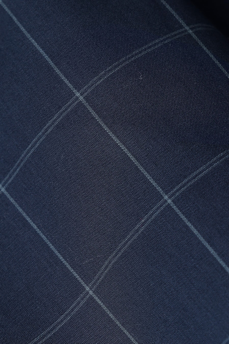 Camisa Manga Longa Regular Xadrez Marinho C/ Azul Médio — foto 6 de 6