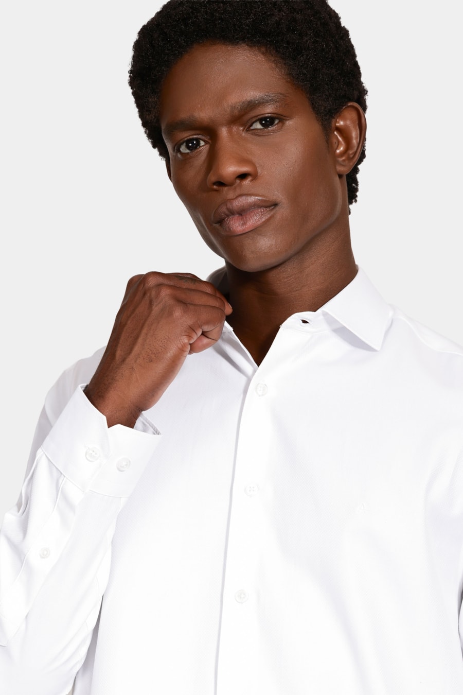 Camisa Manga Longa Sl Sevilha Maquinetado Branco — foto 3 de 6