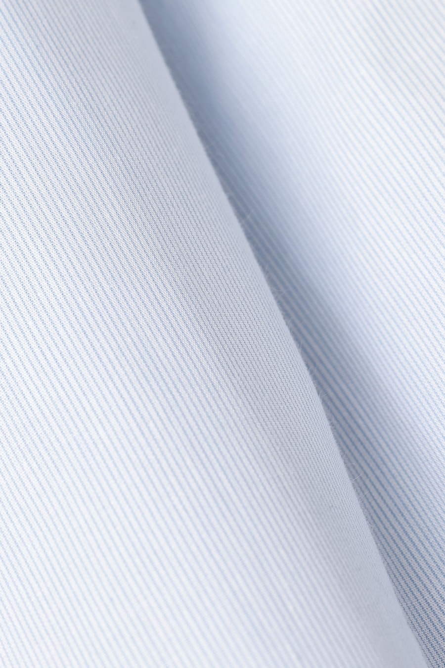 Camisa Manga Longa Slim Algodão 50 Listrada Branco C/Azul Claro — foto 6 de 6