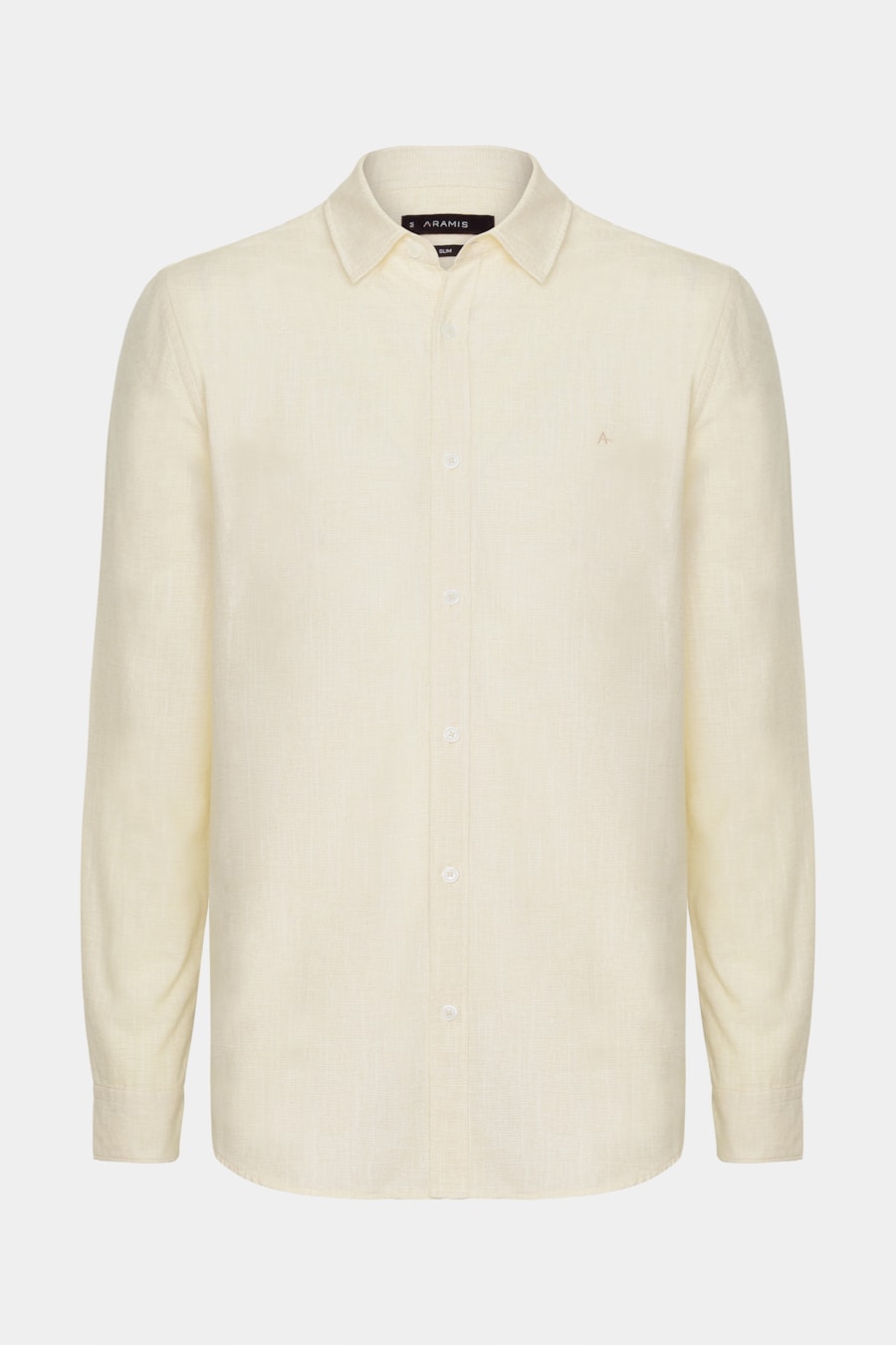 Camisa Manga Longa Slim Algodão Com Bordado Amarelo — foto 5 de 6