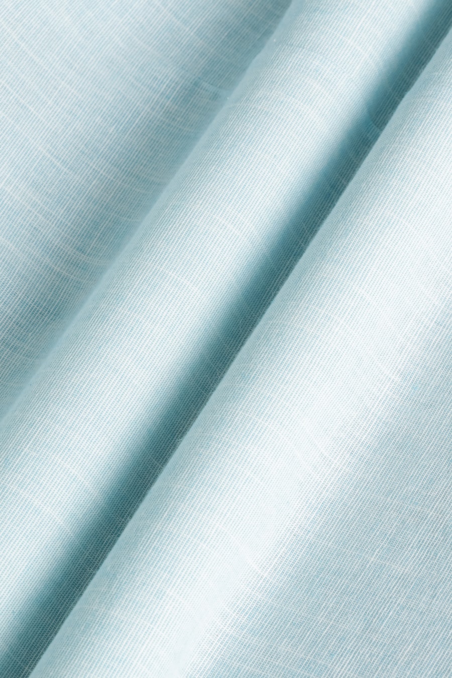 Camisa Manga Longa Slim Algodão Com Bordado Azul Claro — foto 6 de 6
