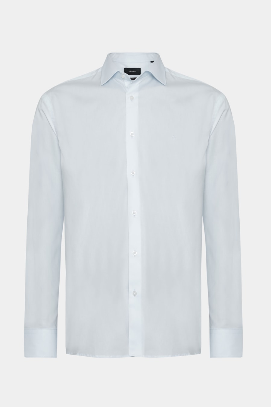 Camisa Manga Longa Slim Algodão Com Elastano Azul Claro — foto 5 de 5