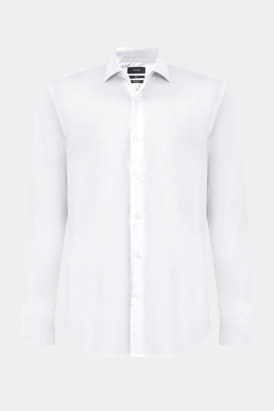 Camisa Manga Longa Slim Algodão Com Elastano Branco — foto 5 de 6