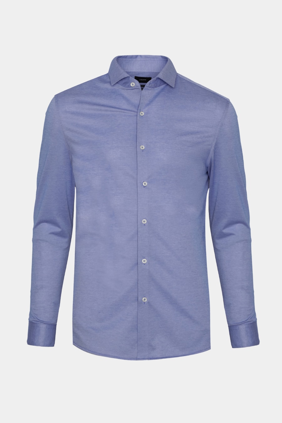 Camisa Manga Longa Slim Algodão Coolmax Azul — foto 5 de 6