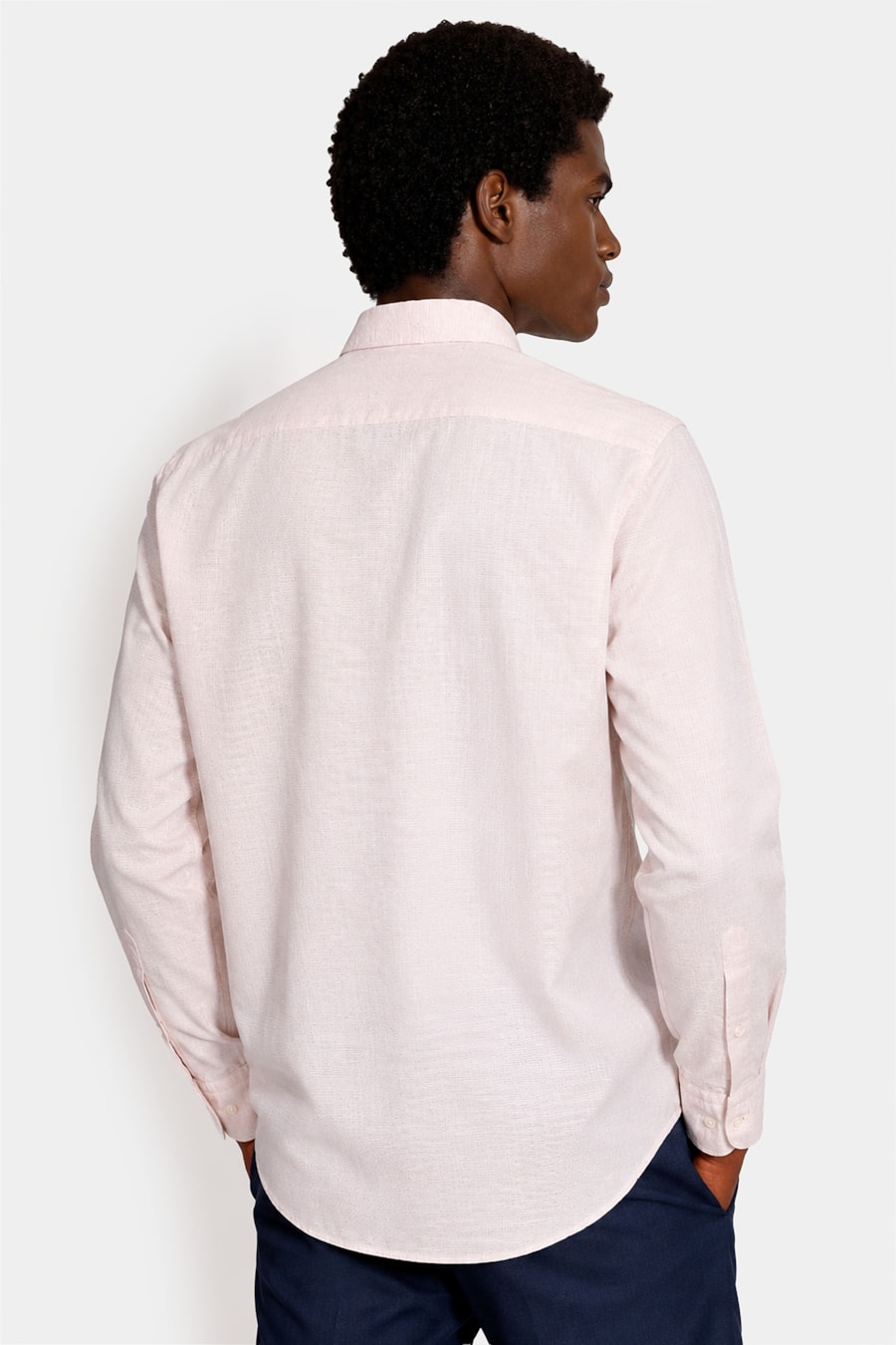 Camisa Manga Longa Slim Algodão e Modal Natural — foto 4 de 6