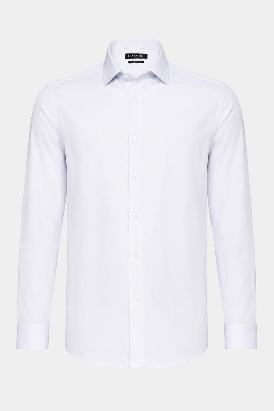 Camisa Manga Longa Slim Algodao Maquinetada Branco — foto 5 de 6