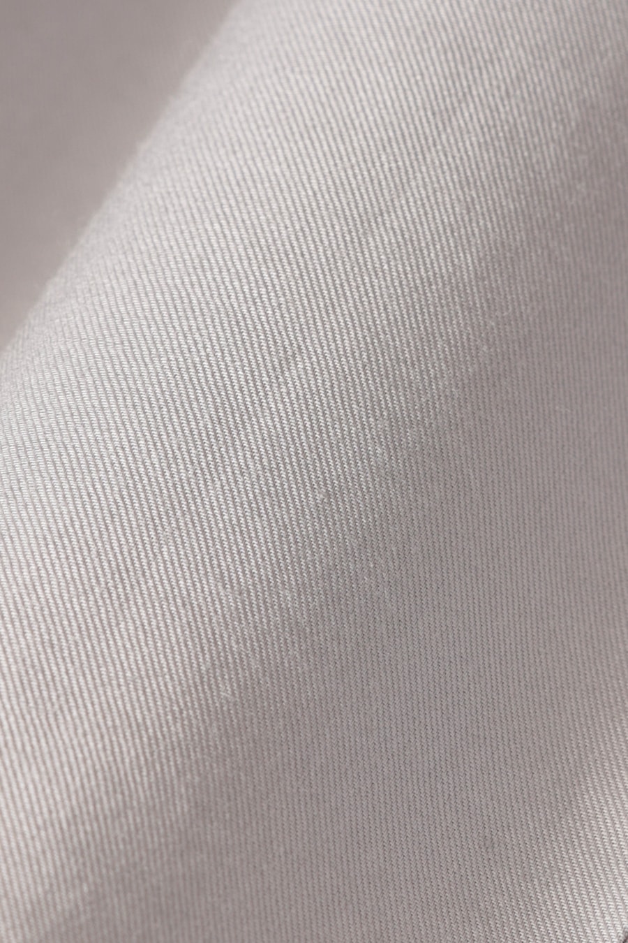 Camisa Manga Longa Slim Algodão Pima Sarjada Cinza Claro — foto 6 de 6