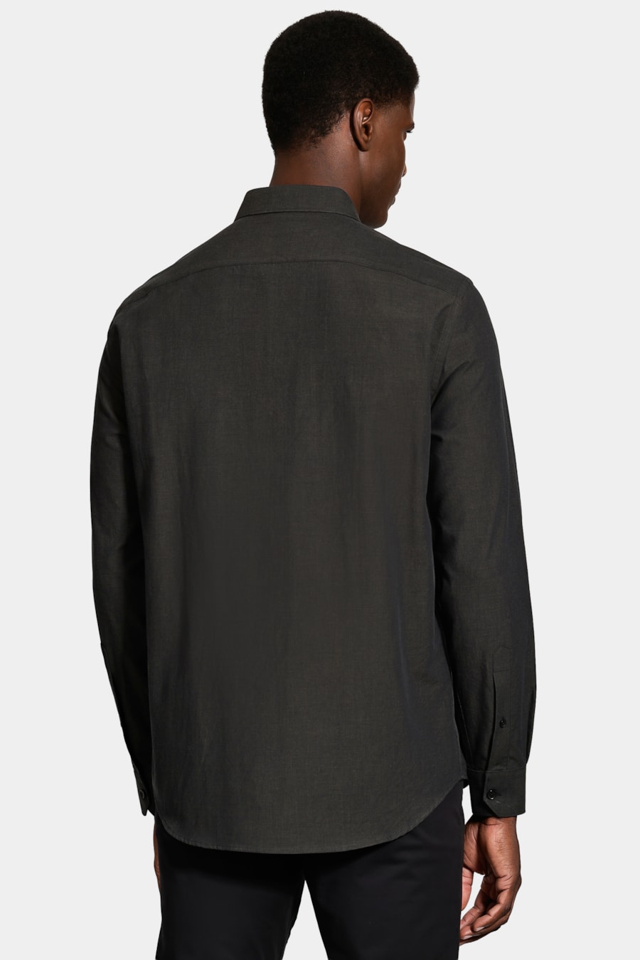 Camisa Manga Longa Slim Black Marrom — foto 4 de 6