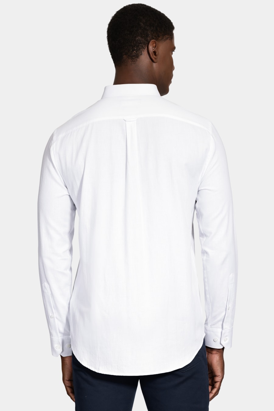 Camisa Manga Longa Slim Button Down Colors Branco — foto 4 de 6