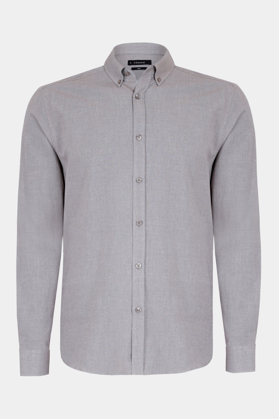 Camisa Manga Longa Slim Button Down Colors Caqui — foto 5 de 6