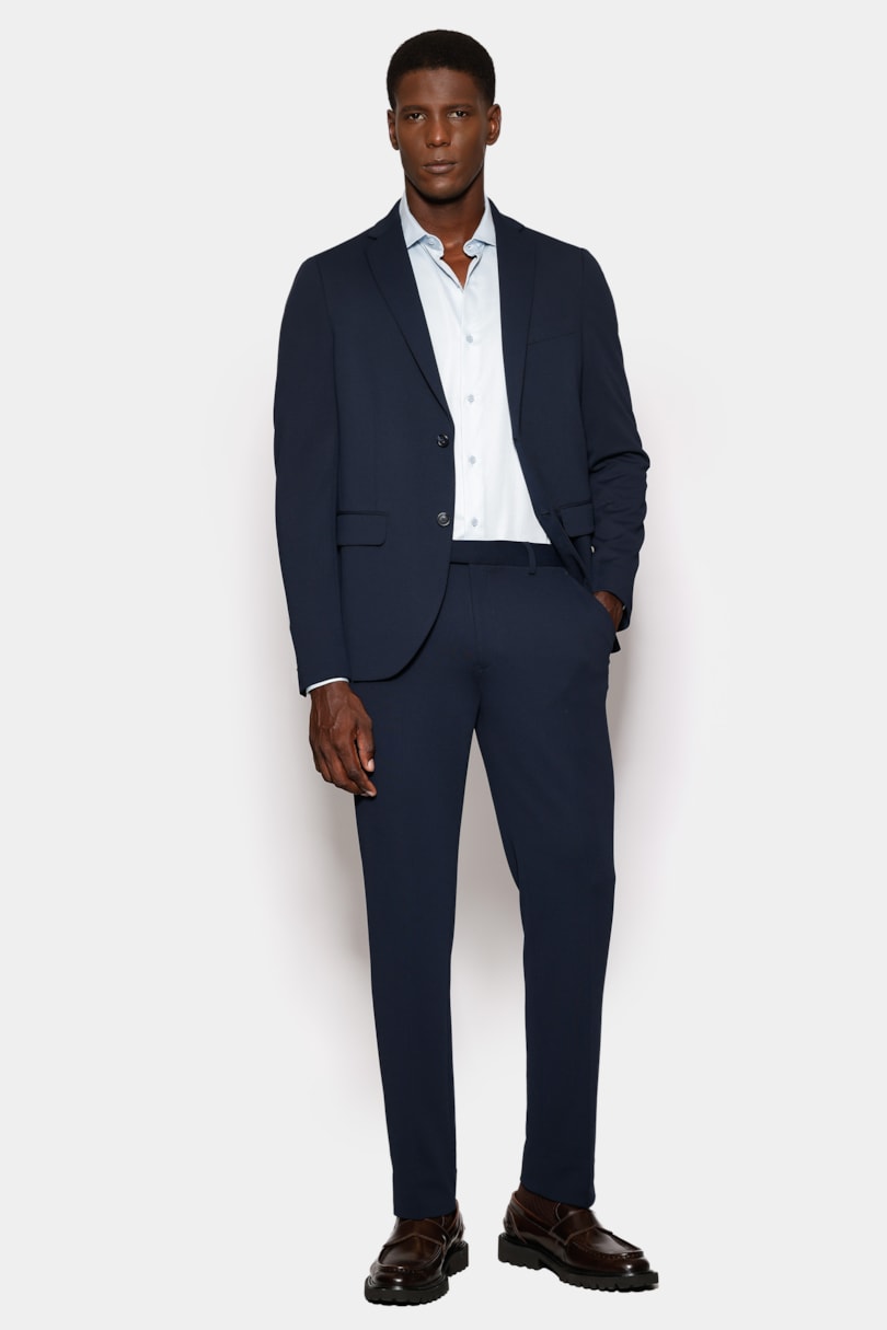 Camisa Manga Longa Slim Cetim St Hudson 2 Azul Claro