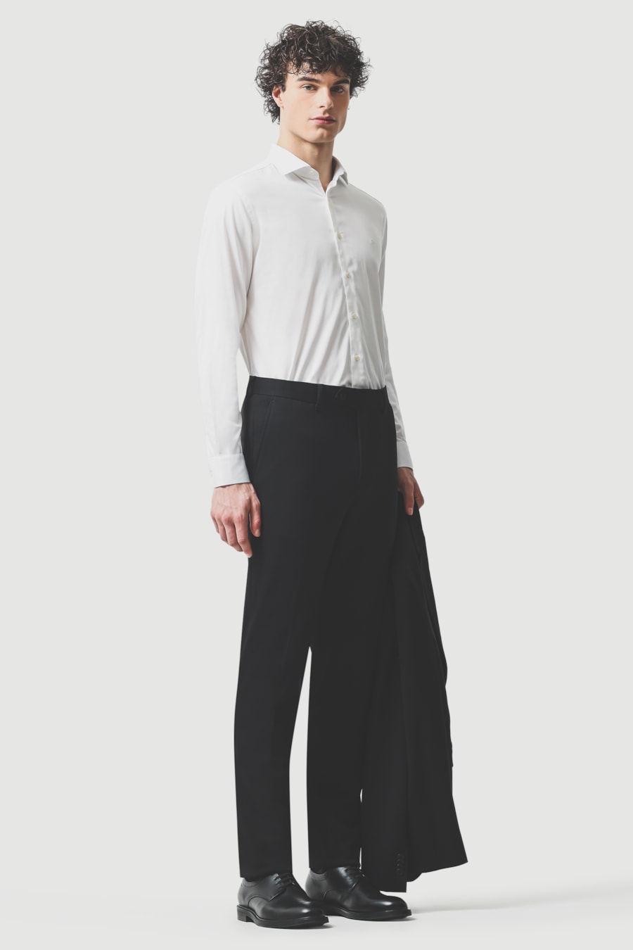 Camisa Manga Longa Slim Cetim St Hudson 2 Branco — foto 2 de 6