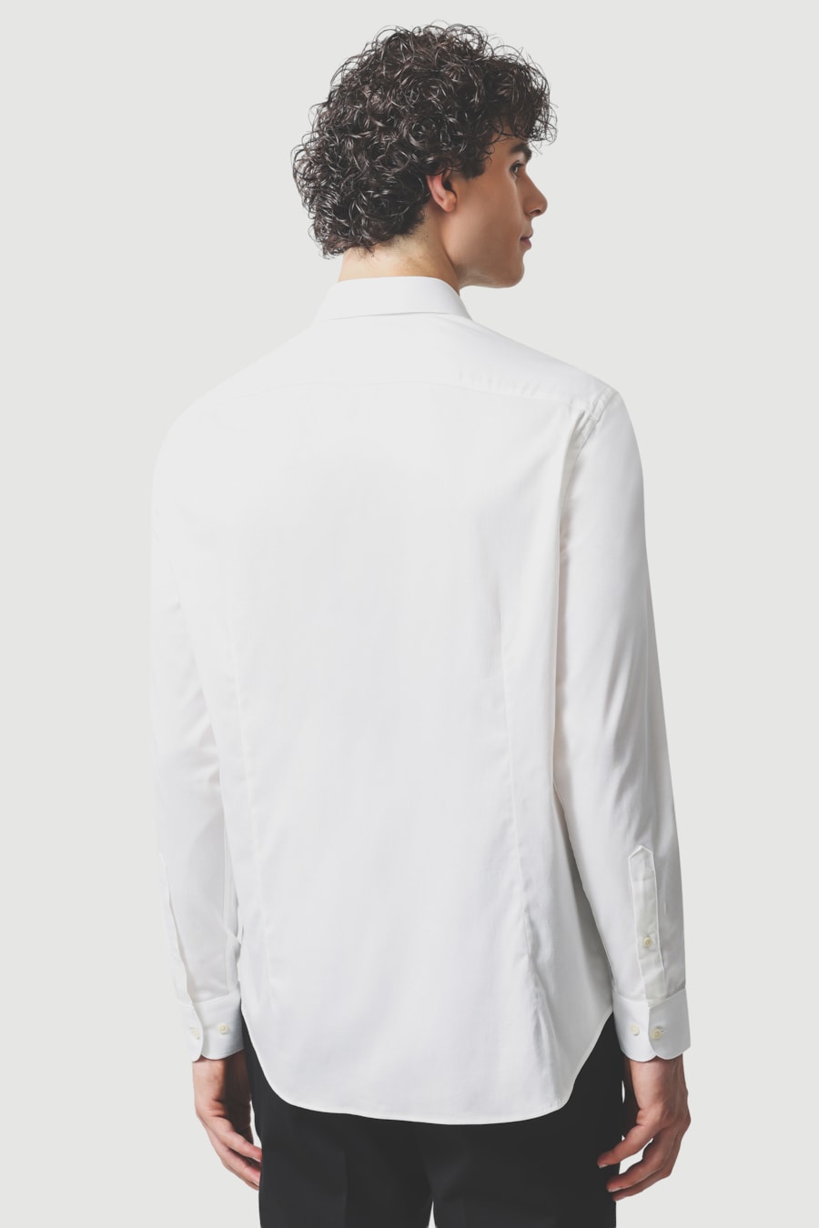 Camisa Manga Longa Slim Cetim St Hudson 2 Branco — foto 4 de 6