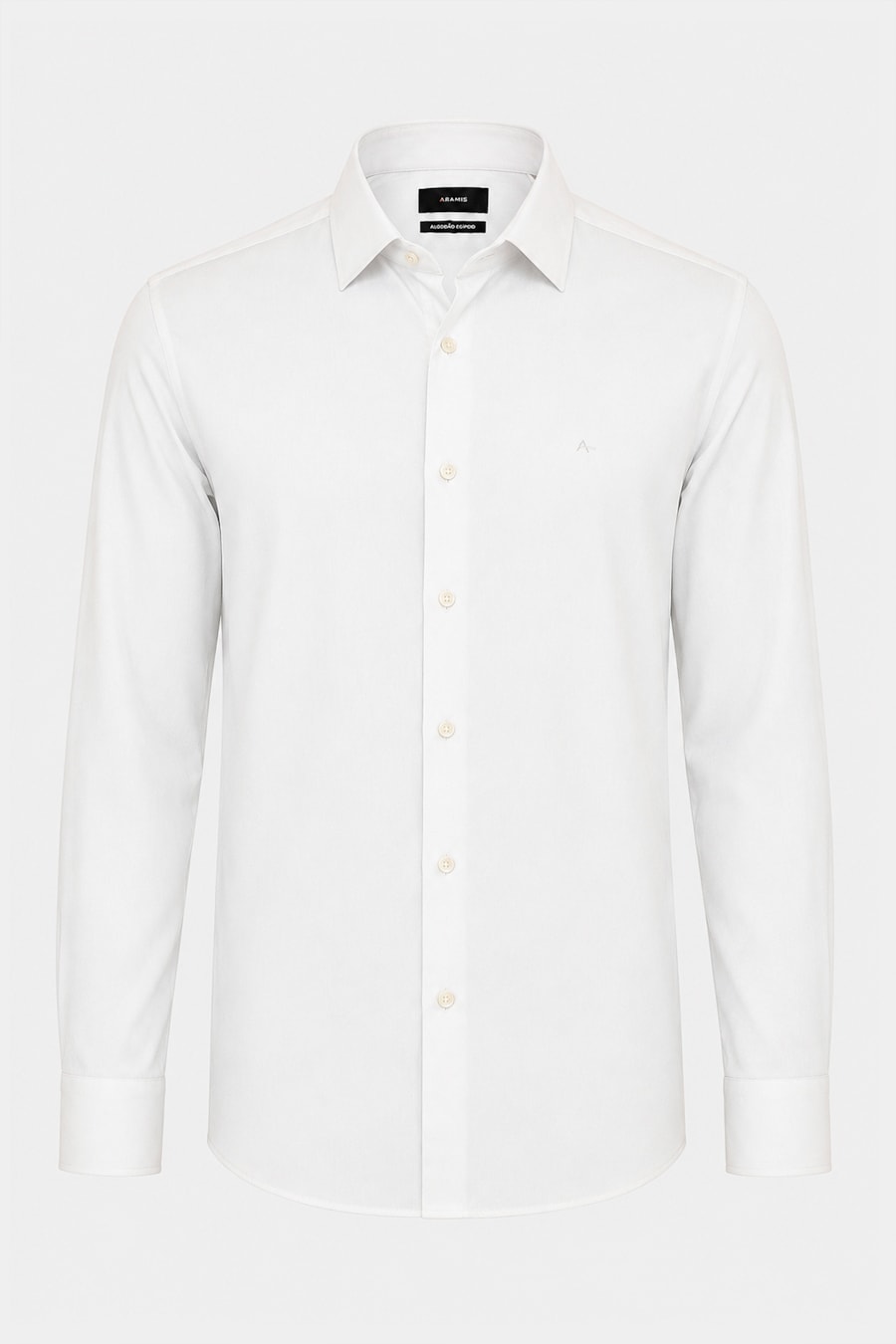 Camisa Manga Longa Slim Cetim St Hudson 2 Branco — foto 5 de 6