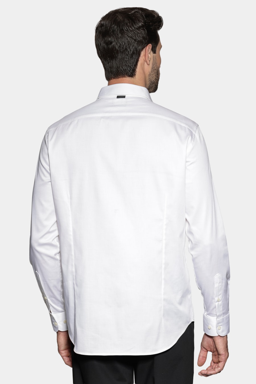 Camisa Manga Longa Slim Cetim St Hudson 2 Branco — foto 5 de 7