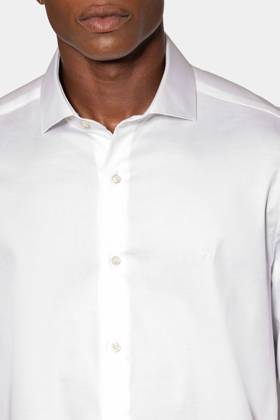 Camisa Manga Longa Slim Cetim St Hudson 2 Branco — foto 3 de 6