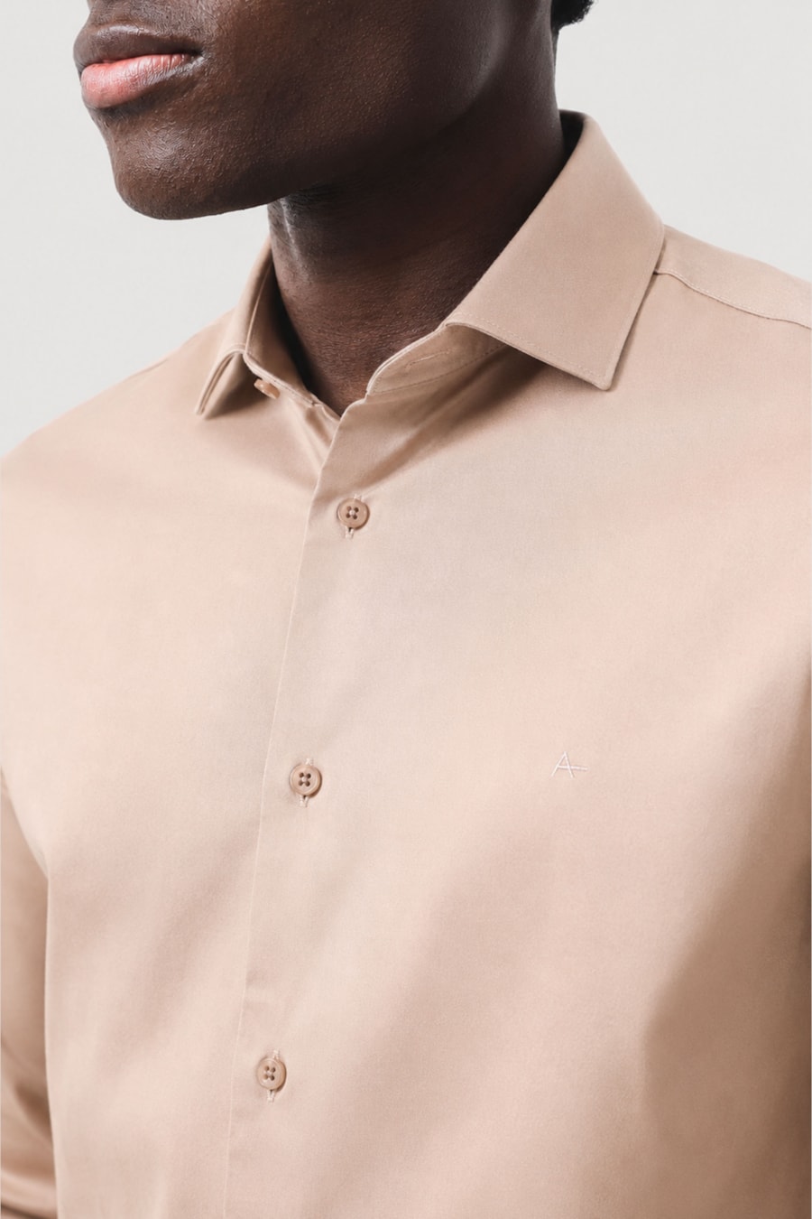 Camisa Manga Longa Slim Cetim St Hudson 2 Fendi — foto 3 de 6