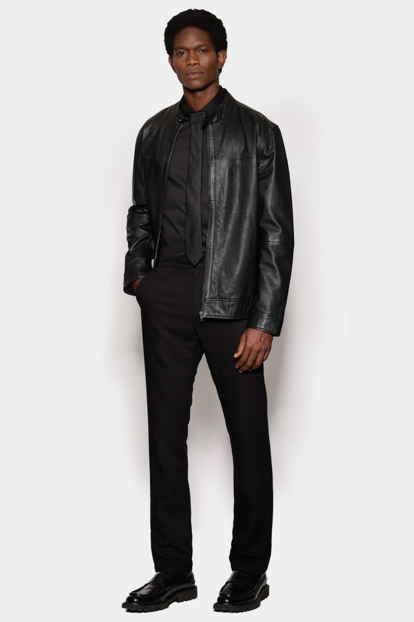 Camisa Manga Longa Slim Cetim St Hudson 2 Preto