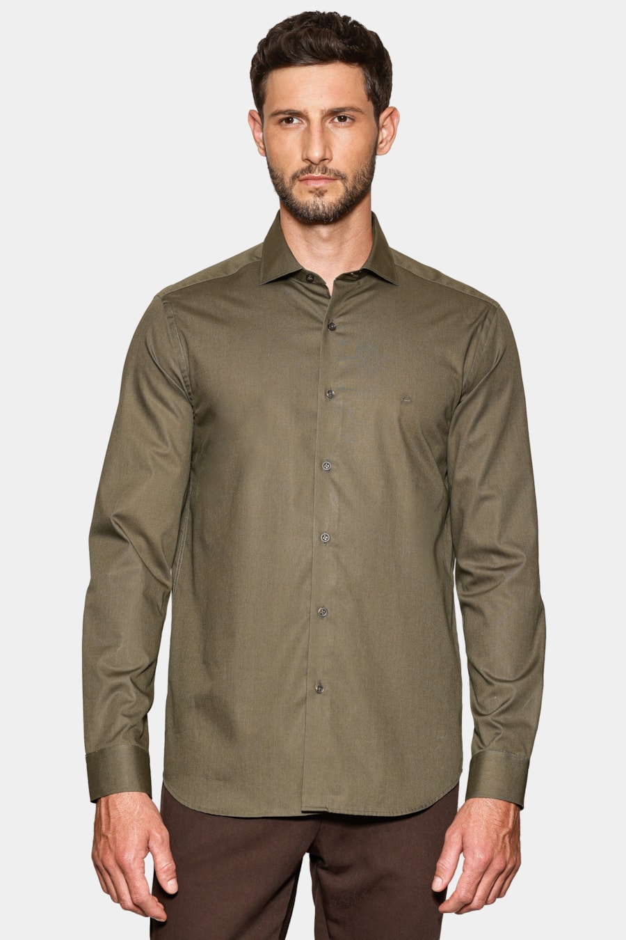 Camisa Manga Longa Slim Damero Aramis Militar 117 — foto 1 de 6