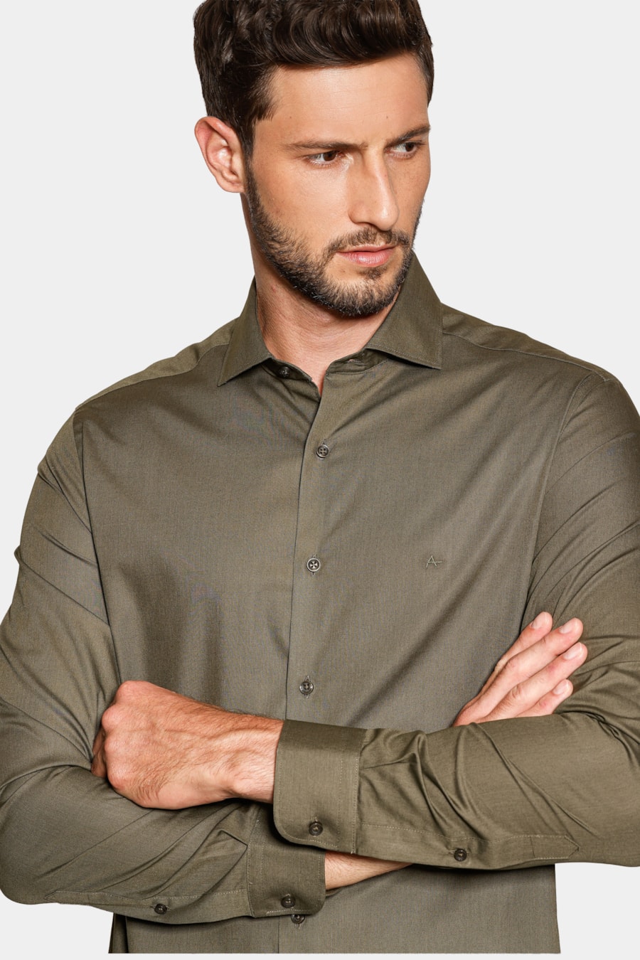 Camisa Manga Longa Slim Damero Aramis Militar 117 — foto 3 de 6