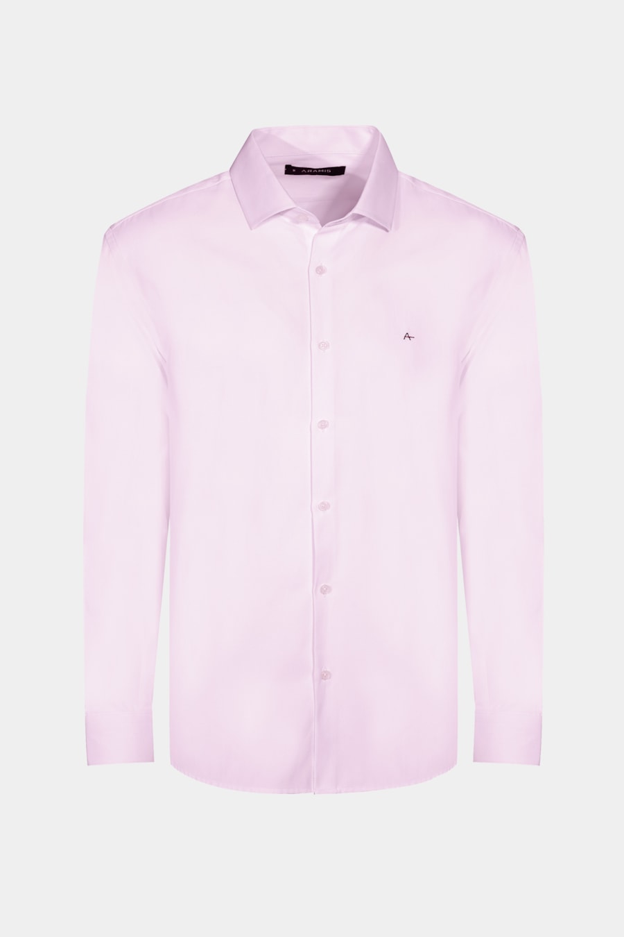 Camisa Manga Longa Slim de Stretch Rosa — foto 6 de 6