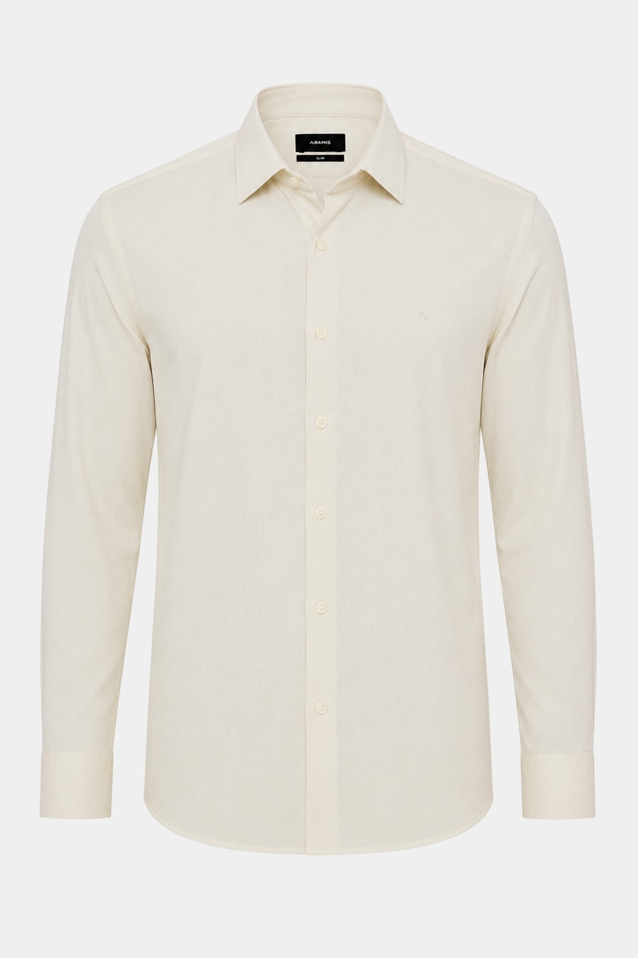 Camisa Manga Longa Slim em Algodao Willis Amarelo — foto 5 de 6