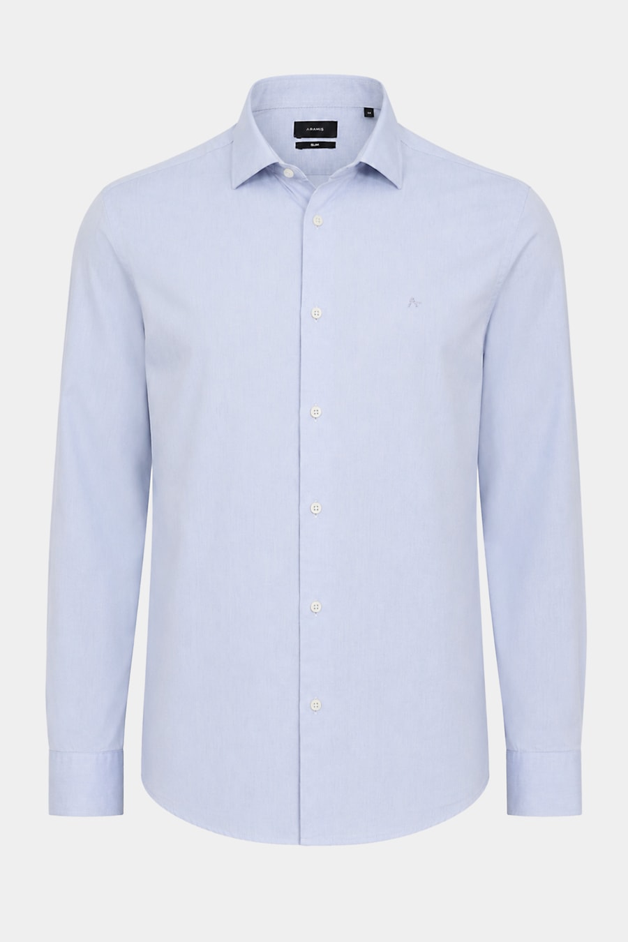 Camisa Manga Longa Slim em Algodao Willis Azul Celeste — foto 5 de 6