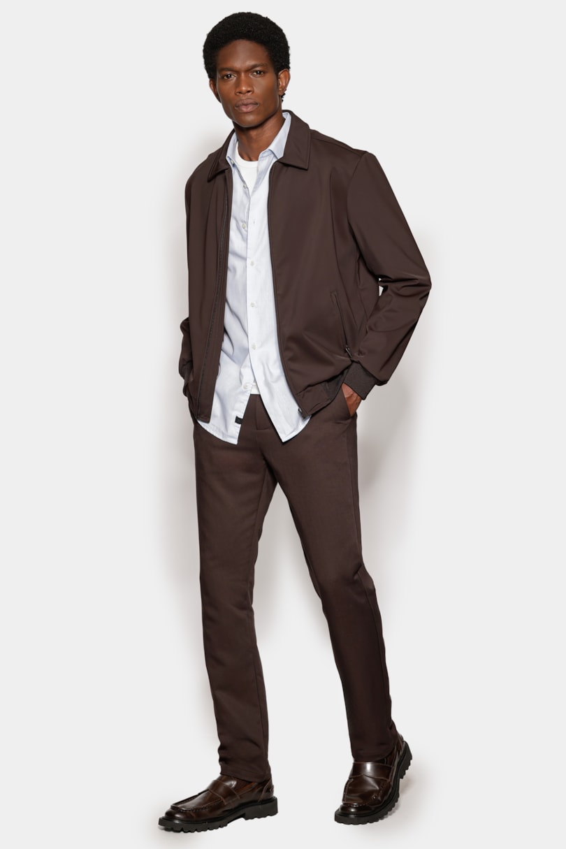 Camisa Manga Longa Slim em Algodão Willis Azul Claro