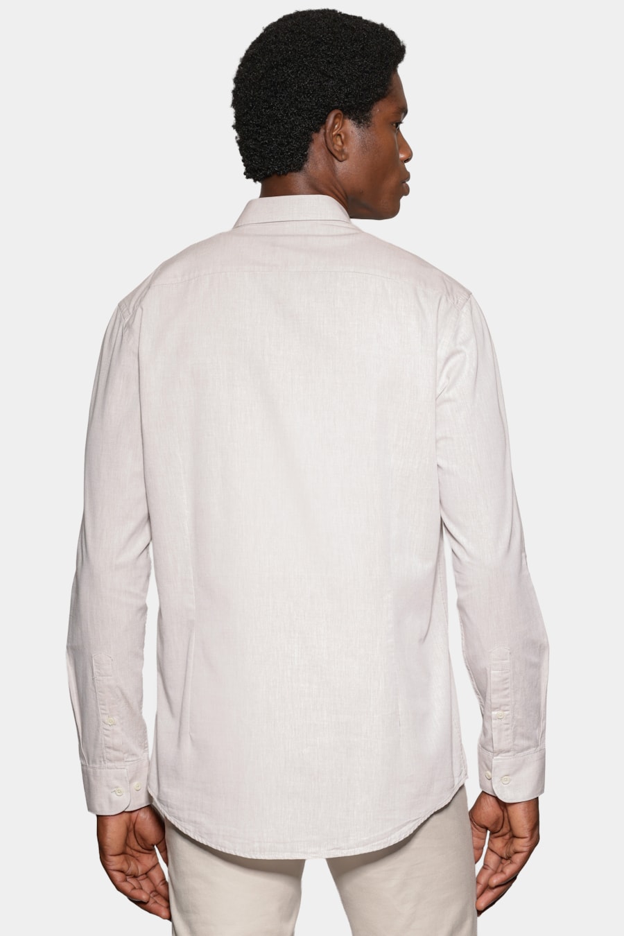 Camisa Manga Longa Slim em Algodão Willis Caqui — foto 5 de 7