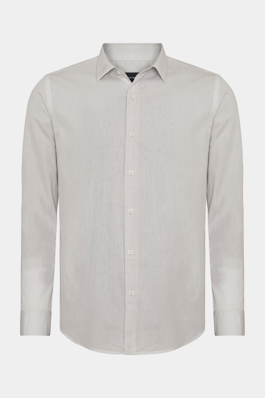 Camisa Manga Longa Slim em Algodão Willis Caqui — foto 6 de 7
