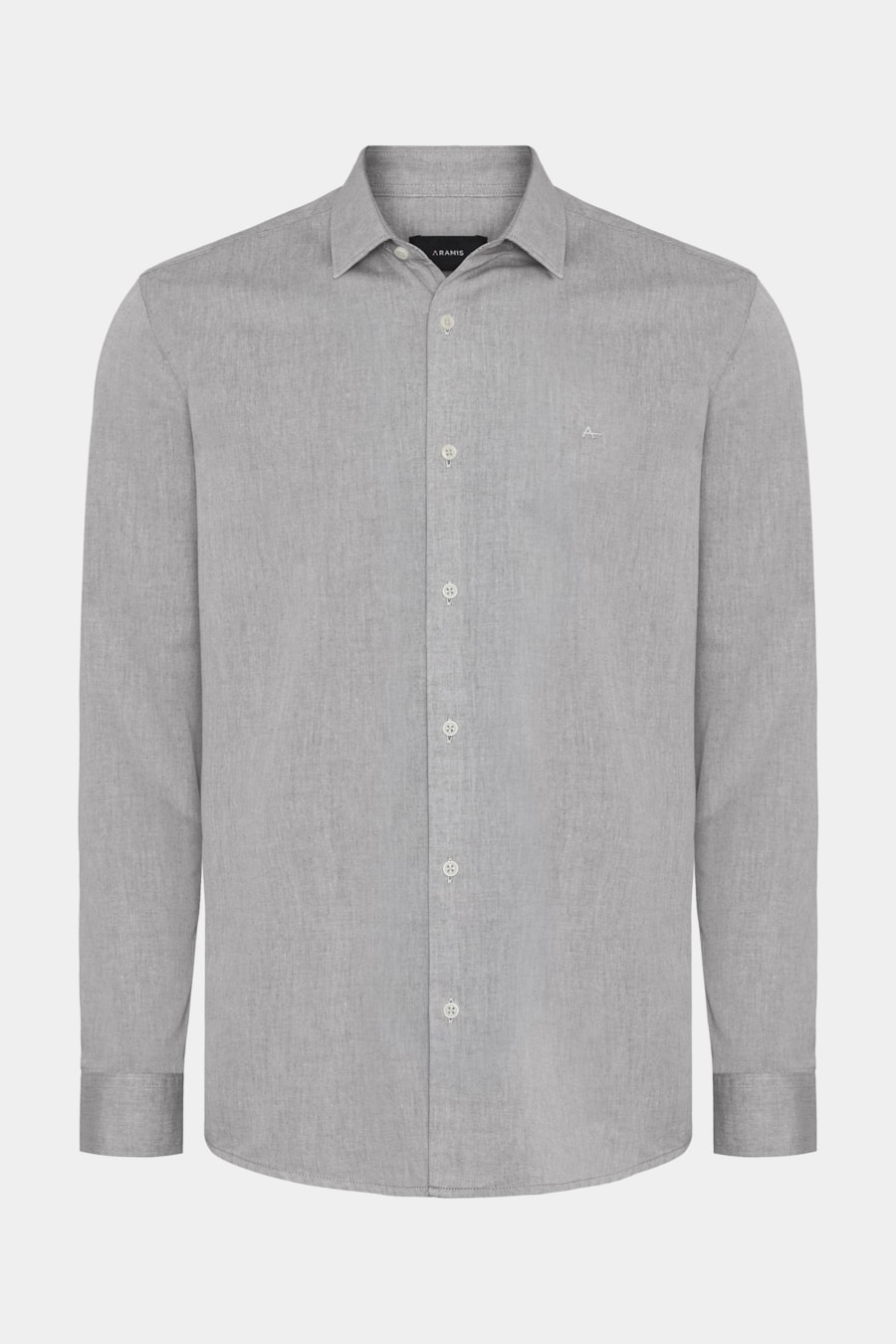 Camisa Manga Longa Slim em Algodão Willis Charuto — foto 5 de 6