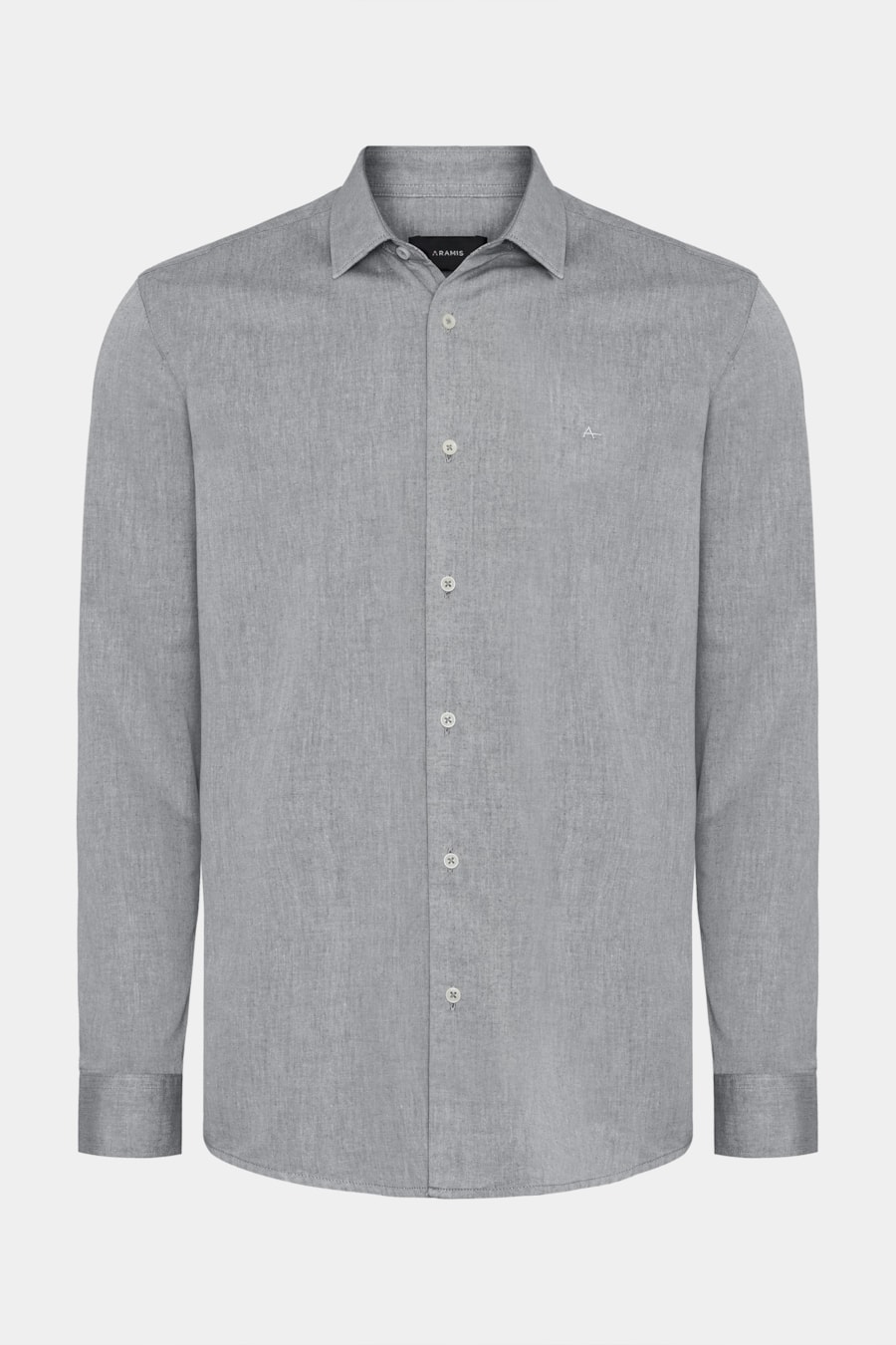 Camisa Manga Longa Slim em Algodão Willis Chumbo — foto 5 de 6